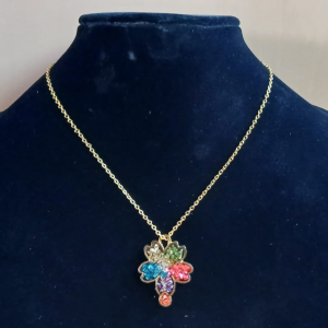 handcrafted resin art necklace